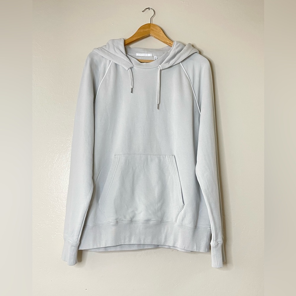 Helmut Lang men’s gray Reagan Hoodie sweatshirt streetwear